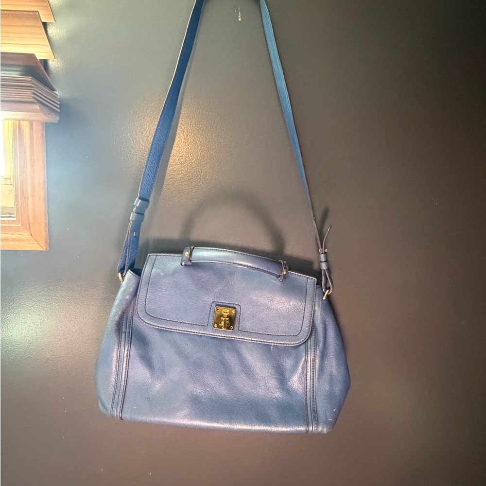 MCM Blue Leather Shoulder Bag - Unbranded - Picture 15 of 15